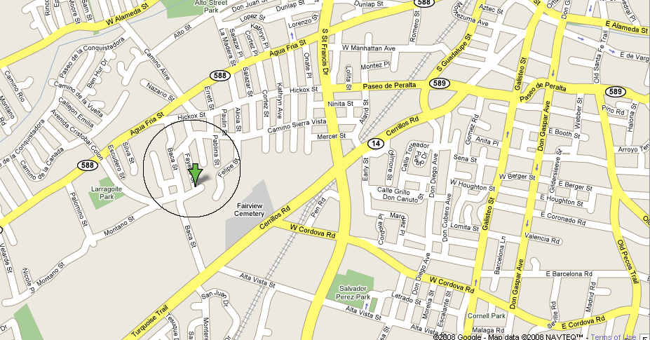 Fayette Street Academy vicinity map